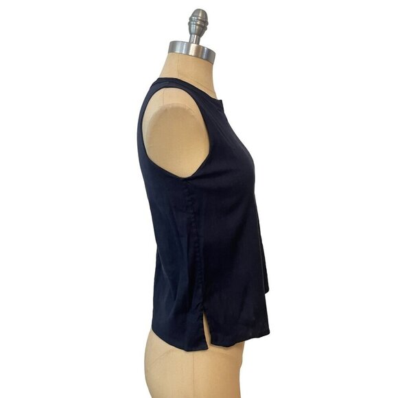 Vince Black Linen Blend Tank Shell  size XS - Picture 2 of 4